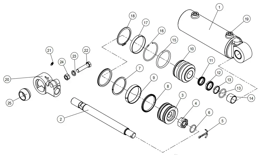 Forklift Tilt Cylinder
